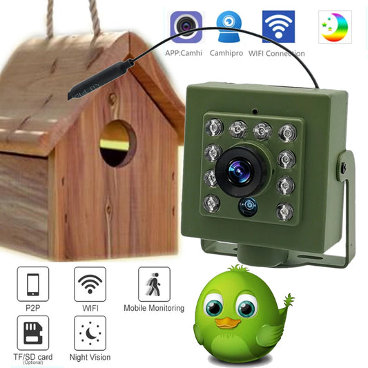 Observez vos oiseaux en direct ! Caméra WiFi 5 MP Nest-oo ViewCam™, vision nocturne, détection de mouvement et micro intégré. Installation facile sur tout nichoir.