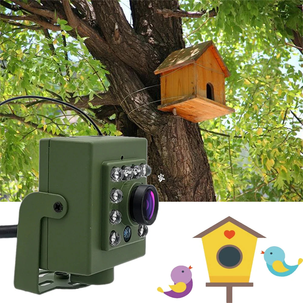 Observez vos oiseaux en direct ! Caméra WiFi 5 MP Nest-oo ViewCam™, vision nocturne, détection de mouvement et micro intégré. Installation facile sur tout nichoir.