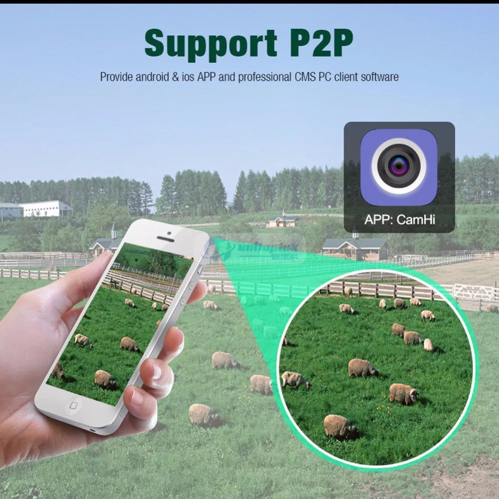 Caméra WiFi 5 MP HD pour nichoir – Vision nocturne Nest-oo