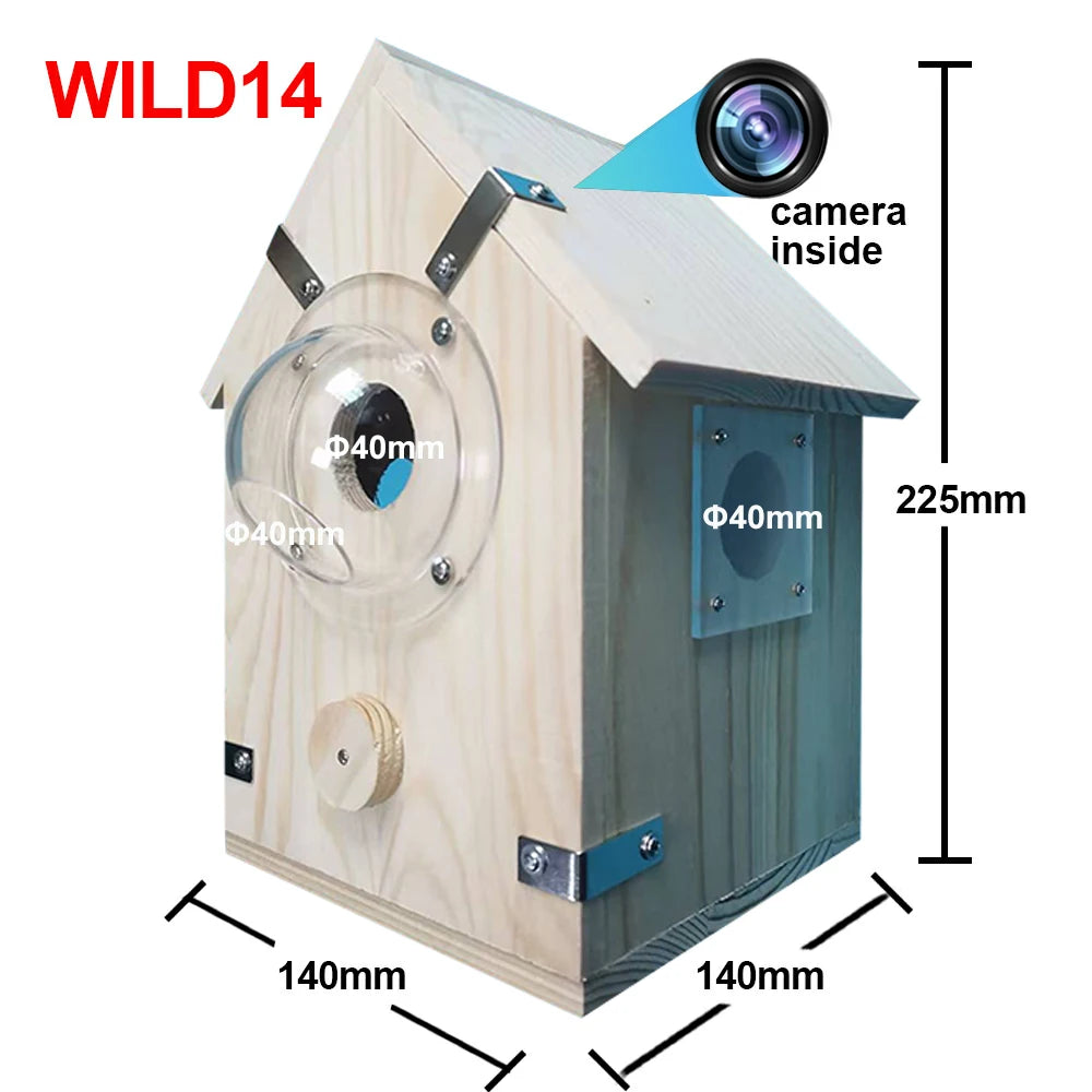 Observez la vie du nid en temps réel avec le Nichoir Connecté Nest-oo InsightBox™. Caméra 4 MP HD, vision nocturne, micro intégré et bois naturel certifié. Compatible Tuya Smart Life.