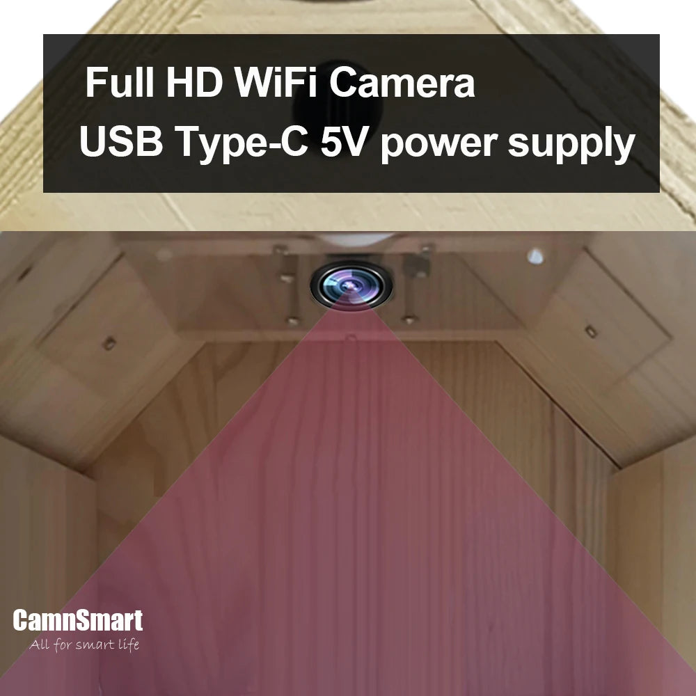 Observez la vie du nid en temps réel avec le Nichoir Connecté Nest-oo InsightBox™. Caméra 4 MP HD, vision nocturne, micro intégré et bois naturel certifié. Compatible Tuya Smart Life.