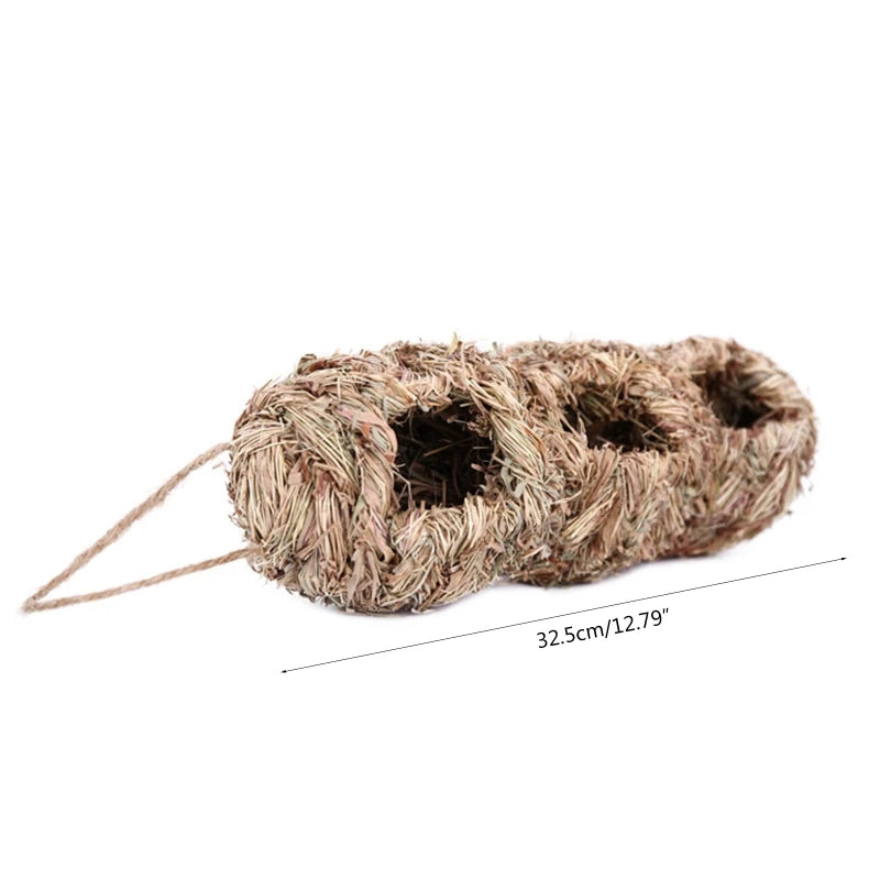 Nichoir en herbe tressée naturelle – Abri suspendu écologique pour oiseaux du jardin | Nest-oo Nature Pure
