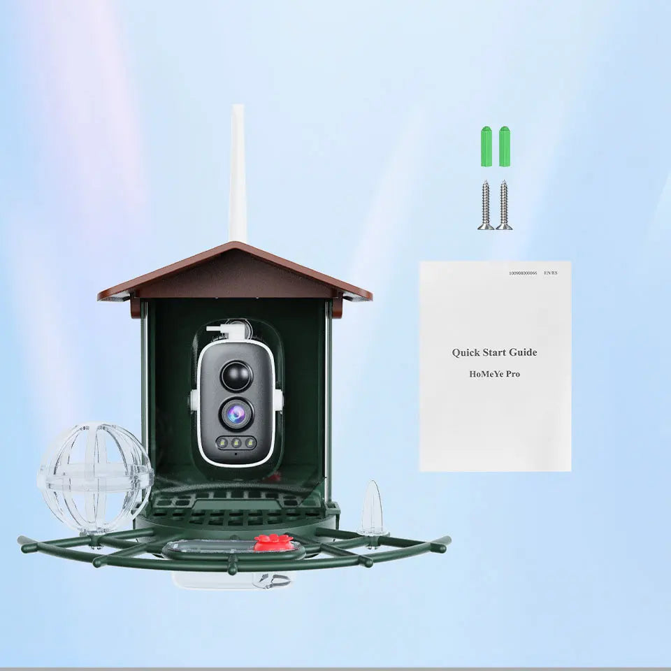 Observez les oiseaux de votre jardin en haute définition avec le nichoir connecté Nest-oo. Vision nocturne, WiFi, détection PIR et audio bidirectionnel pour une observation naturelle.