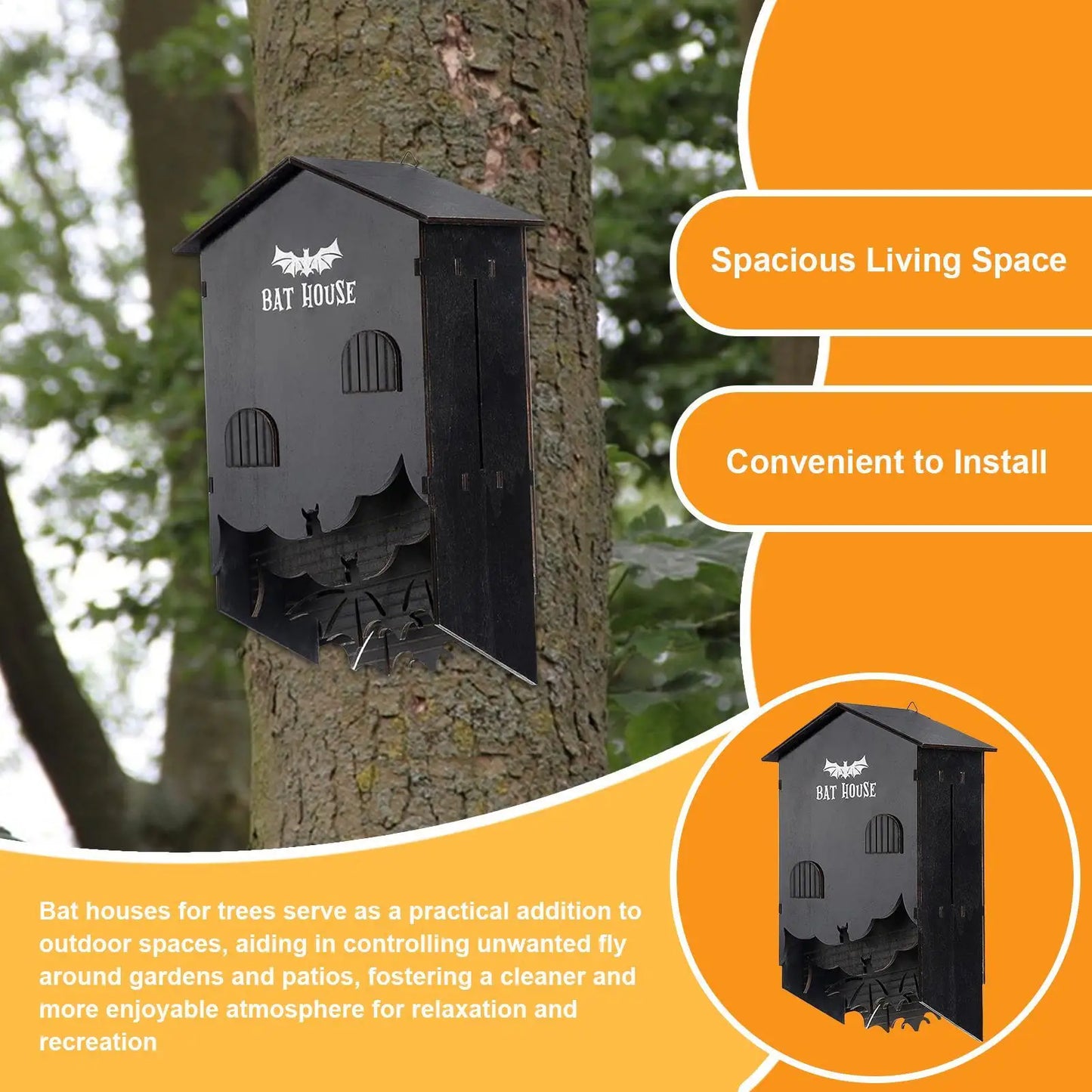 Adoptez le refuge à chauves-souris Nest-oo EcoShelter™ : en bois naturel, étanche et à trois compartiments. Favorisez la biodiversité et régulez naturellement les moustiques dans votre jardin.