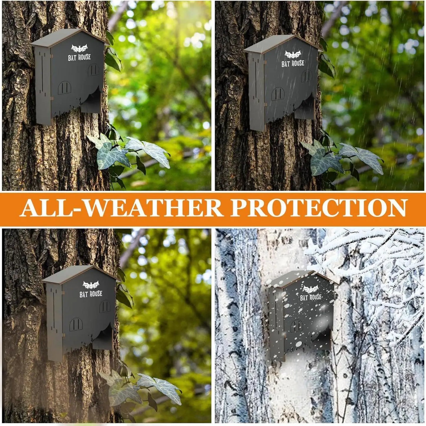 Adoptez le refuge à chauves-souris Nest-oo EcoShelter™ : en bois naturel, étanche et à trois compartiments. Favorisez la biodiversité et régulez naturellement les moustiques dans votre jardin.