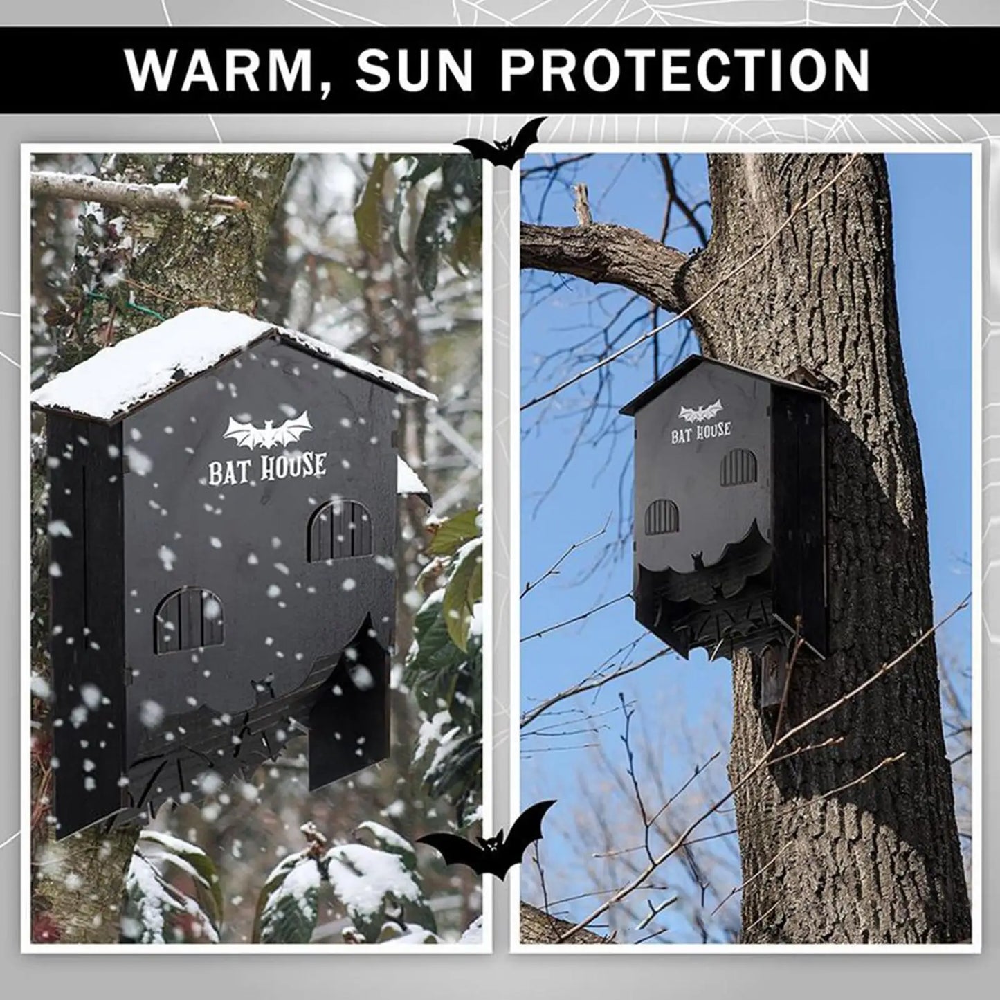 Adoptez le refuge à chauves-souris Nest-oo EcoShelter™ : en bois naturel, étanche et à trois compartiments. Favorisez la biodiversité et régulez naturellement les moustiques dans votre jardin.