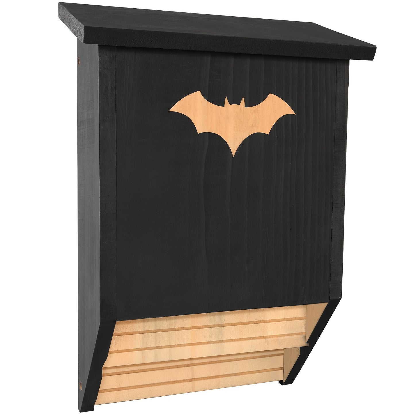 Entrée étroite et rainures intérieures du refuge à chauves-souris FT38905